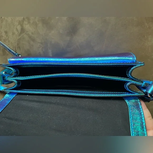 Rare NWOT Rebecca Minkoff Hudson Moto Iridescent Crossbody Shoulder Bag Purse - Picture 10 of 16